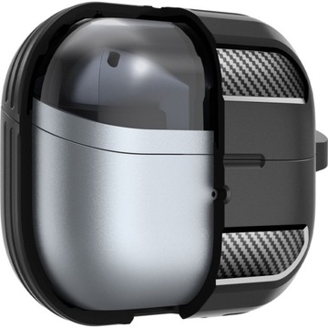 Матовый чехол для Galaxy Buds 3/3 Pro, Spigen Rugged Armor с карабином