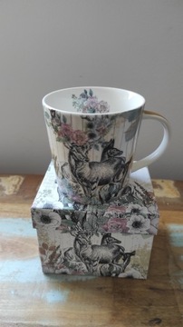 Kubek porcelanowy pudełko ozdobne 350ml jelonki