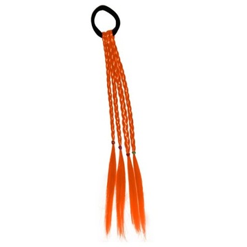 DOPINKI TRESKI WARKOCZYKI Z GUMKĄ KOMPLET 4 SZT POMARAŃCZOWE