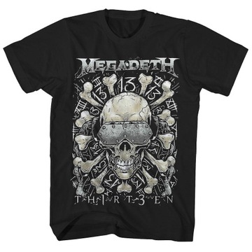 Koszulka Megadeth T Shirt Treize os de crâne Chemise Megadeth