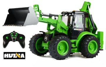 KOPARKA ZDALNIE STEROWANA H-TOYS 1557 SKALA 1:14 DŹWIĘK ŚWIATŁA BULDOŻER