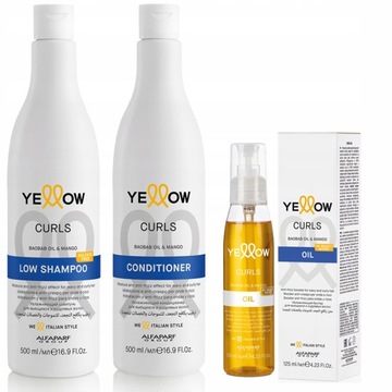 ALFAPARF YELLOW CURLS Zestaw do włosów kręconych