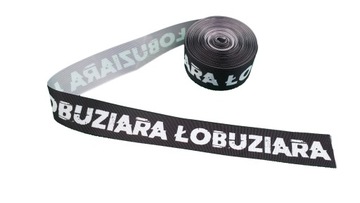 Taśma rypsowa 25mm Lampas wstążka ŁOBUZIARA