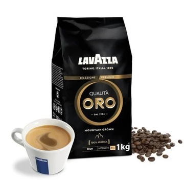 Kawa ziarnista Lavazza Qualità Oro Mountain Grown 1000 g Arabica Świeża !