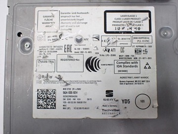 СЧИТЫВАТЕЛЬ НАВИГАЦИЯ NAVI RADIO ORIGINAL 5QA035824 SEAT IBIZA IV 6J 15R