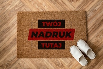 WYCIERACZKA POD DRZWI DO BUTÓW TWOJE WŁASNE LOGO PERSONALIZOWANY NAPIS WZÓR