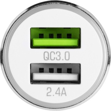 АВТОМОБИЛЬНОЕ ЗАРЯДНОЕ УСТРОЙСТВО С ПОРТОМ БЫСТРОЙ ЗАРЯДКИ USB QUICCH CHARGE 3.0 + USB