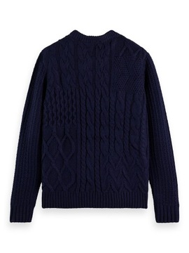 Scotch & Soda Sweter 169257 Granatowy Regular Fit