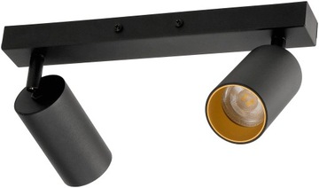 Lampa Sufitowa LED Kinkiet Ścienny Regulowany Szyna 2xGU10 ZŁOTA ALUMINIOWA
