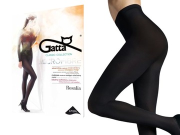 Gatta Rosalia rajstopy 40 den, nero, 5-XL