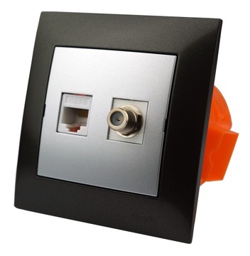 Simon gniazdo F RJ-45 ścienne podtynkowe terminal