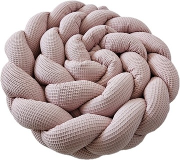Warkocz Ochraniacz do łóżeczka 340cm Wafel 100% Bawełna