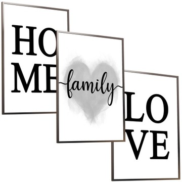 30x40 A3 OBRAZY W RAMIE PLAKATY RAMKA FAMILY LOVE