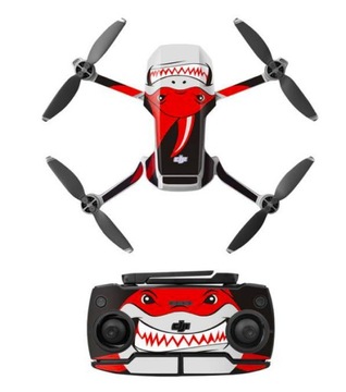 Wodoodporna Naklejka dla DJI MAVIC MINI Red Shark