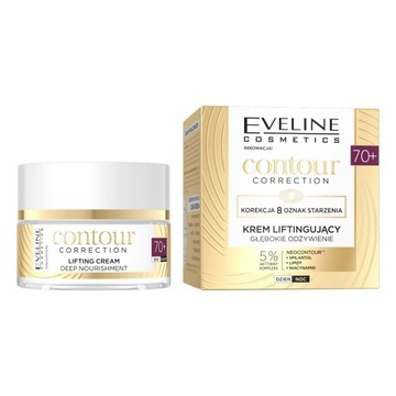 EVELINE Contour Correction 70+ Krem lifting-Głębokie Odżywienie na dzien/no