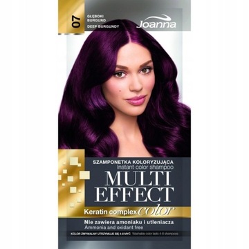 Joanna Multi Effect 07 Głęboki Burgund szamponetka