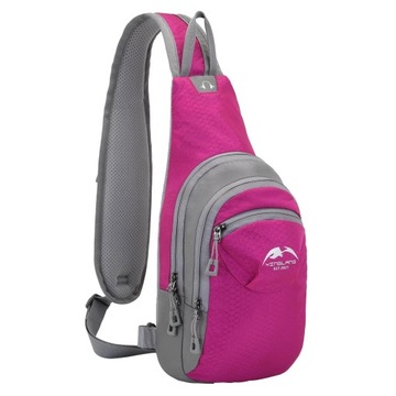 Спортивная нагрудная сумка для активного отдыха синего цвета