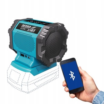 Bluetooth-динамик перезаряжаемый 18 В DEDRA DED7004