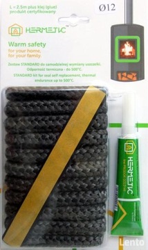 Uszczelka Zestaw naprawczy sznur fi 12mm