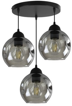 LAMPA WISZĄCA ŻYRANDOL PLAFON EDISON LOFT SZKŁO