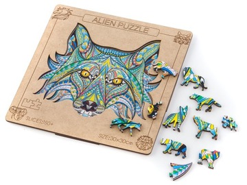 PUZZLE DREWNIANE ZWIERZĘTA EKO UKŁADANKA BOHO