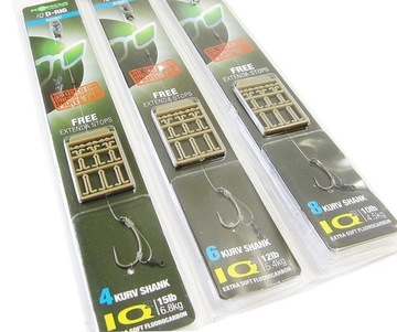 KORDA przypon IQ D Rig Barbed size 6 Kurv
