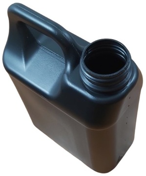 Kanister 1L czarny + nakrętka czarna HDPE na wodę chemię płyny