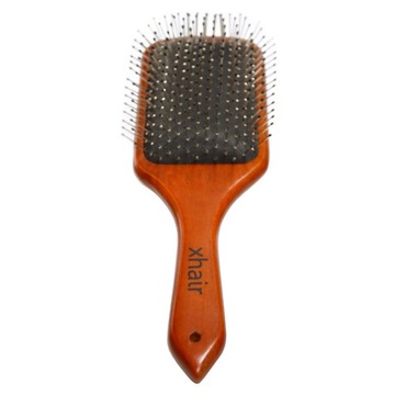 ПЛОСКАЯ деревянная щетка для распутывания волос с шариками Paddle Brush.