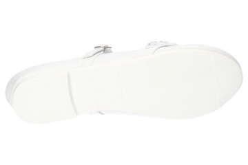 AMERICAN CLUB KOM45 ТУФЛИ ДЛЯ ПРИХОДА БАЛЕТНЫЕ ТУФЛИ С КОЖАНОЙ Стелькой БЕЛЫЕ 36