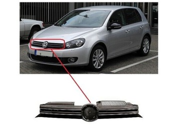 MASKA MŘÍŽKA PŘEDNÍ VW GOLF VI MK6 5K MODEL 08-13 CHRÓM
