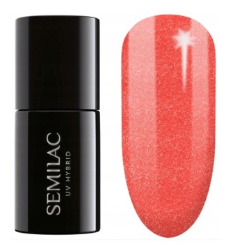 392 SEMILAC LAKIER HYBRYDOWY RED HEARTBREAKER 7 ML