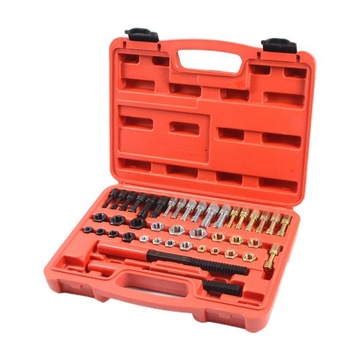 42 шт. Набор для ремонта резьбы, 2 напильника.