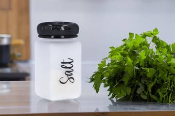 Солонка, емкость для соли, стеклянная приправа.