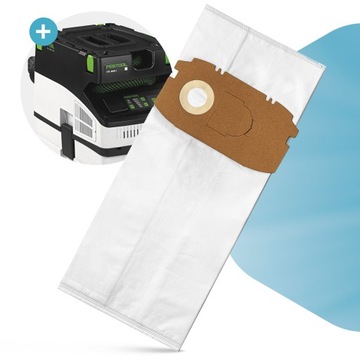 10 сменных мешков для пылесоса Festool CT CTL MINI MIDI 498411 456772