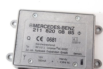 MERCEDES-BENZ W203 C320 CDI ZESILOVAČ ANTÉNNÍ A2118200885 3.0D 165KW 2006