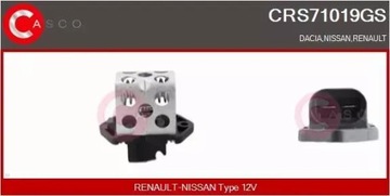 CASCO CRS71019GS REZISTOR VSTUPNÍ MOTOR ELELKTRICKÝ (WENTYLATORA CHLODNICY)