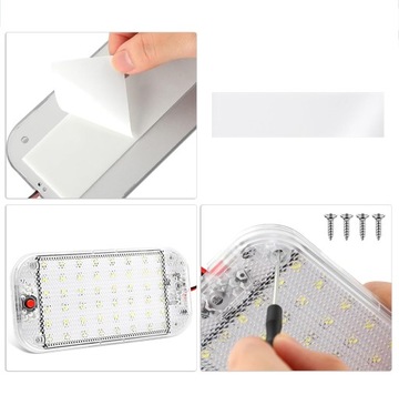 ОСВЕЩЕНИЕ САЛОНА ЛАМПА ДЛЯ ЧТЕНИЯ 48LED 3W ДЛЯ ДВИЖУЩЕГОСЯ АВТОМОБИЛЯ