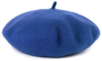 Szaleo CIEPŁY wełniany BERET z antenką cz22303-8