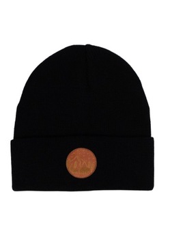 Czapka dziecięca beanie z bawełny org. czarna
