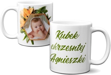 FOTO KUBEK CHRZEST PODZIĘKOWANIE DLA CHRZESTNYCH