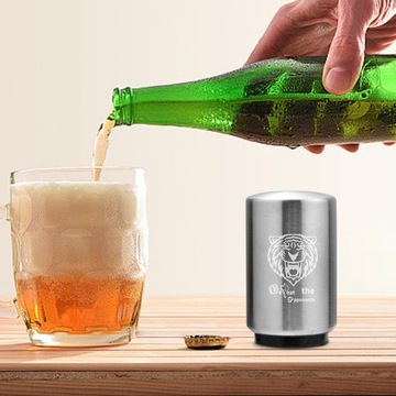 Автоматический открывалка для бутылок, пресс для открытия крышки, инструмент для открытия бармена, инструмент для бармена, Argent