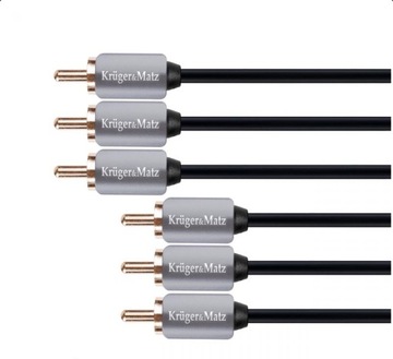 Kabel 3RCA-3RCA component 3m Kruger&Matz