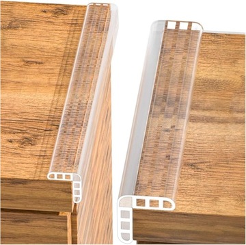 Края стола защищены скотчем. Бесцветная защита кромок мебели, полоса 3 м.