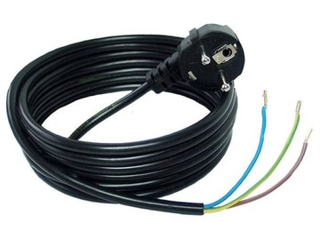 Kabel sieciowy 3-żyłowy 3m czarny