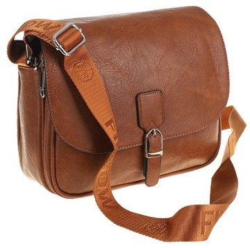 Elegancka Torebka damska brązowa listonoszka 68011e Brown