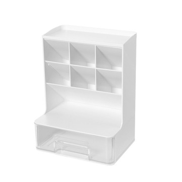 НАСТОЛЬНЫЙ ОРГАНАЙЗЕР СТОЛ-ОРГАНИЗАТОР ДЛЯ ХРАНЕНИЯ РУЧОК, БЕЛЫЙ