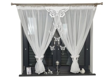 ПАННО С АЖУРНЫМ ДЕКОРОМ БАБОЧКА 60х115 ГИРЛАНДА ГЛАМУР СТЕКЛЯННЫЕ КРИСТАЛЛЫ