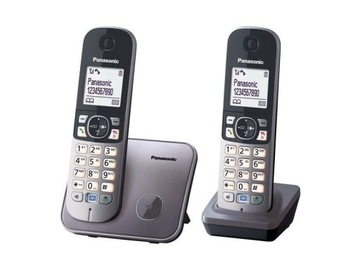 Telefon PANASONIC KX-TG6812PDM Bezprzewodowy Szary