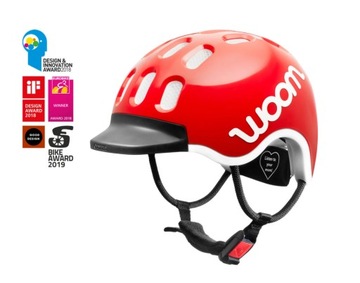 Велосипедный шлем Woom Kids, размер S, 50-53 см, красный
