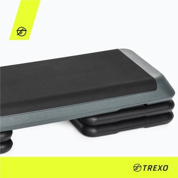Степ TREXO для занятий фитнес-аэробикой, 3 ступени